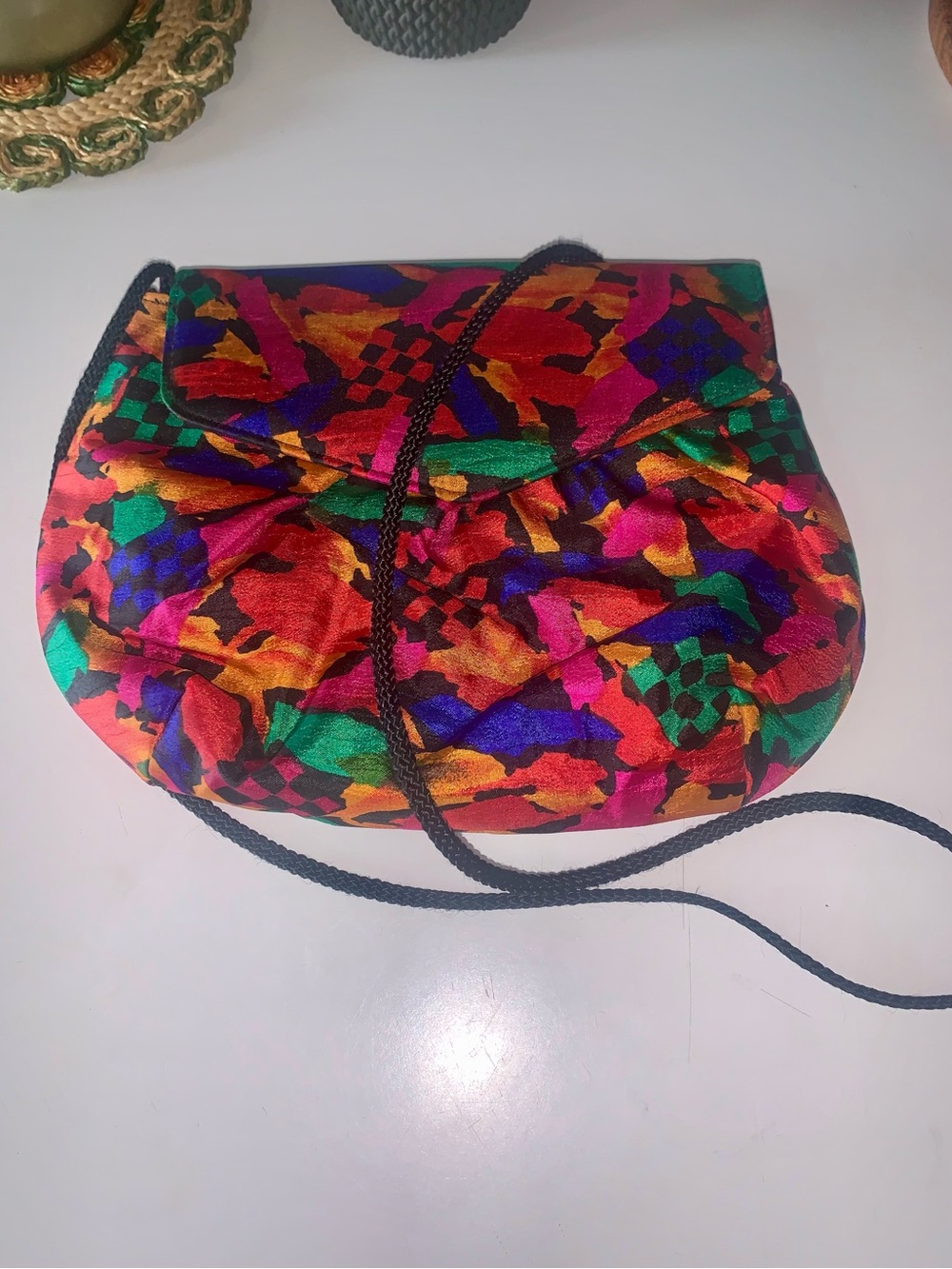 Vintage 80s Colorful Purse